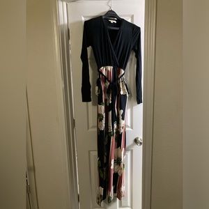 Mimi & Daphne Floral Maxi Dress, XS